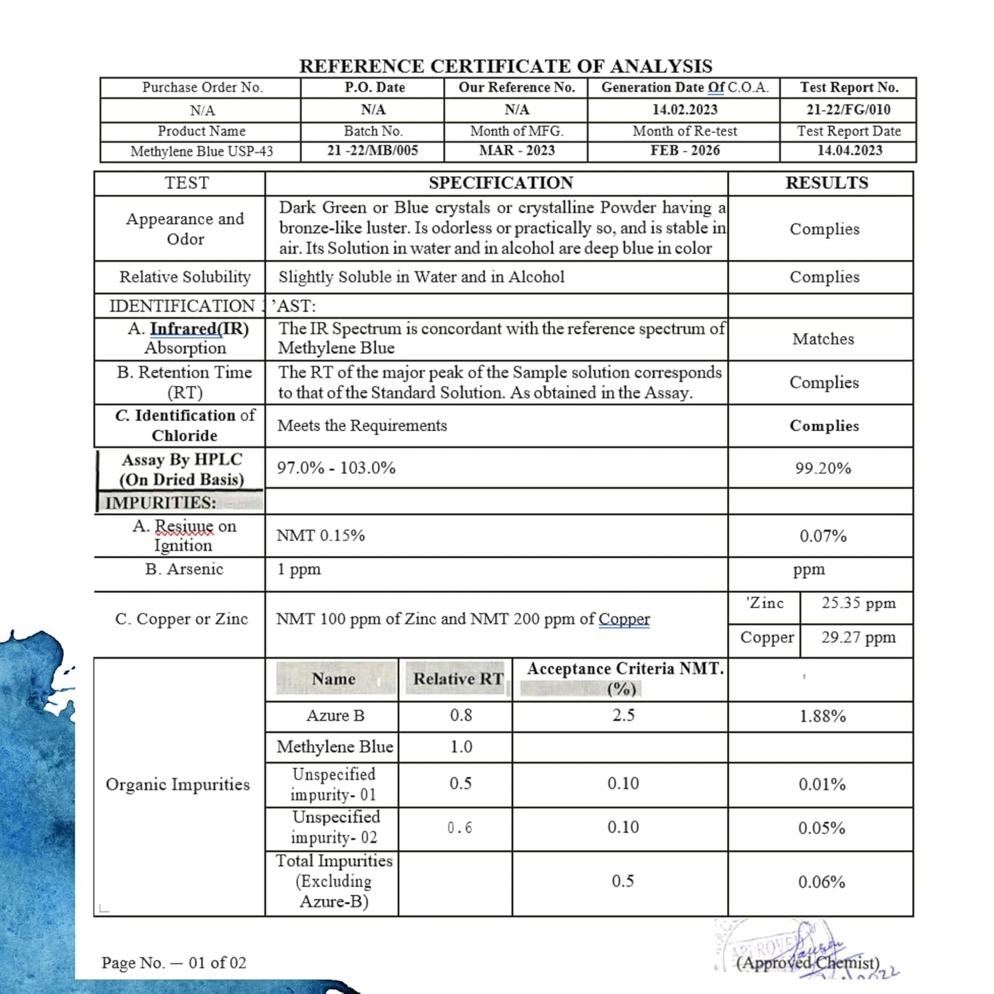 Glowker™️ USP Grade - Methylene Blue