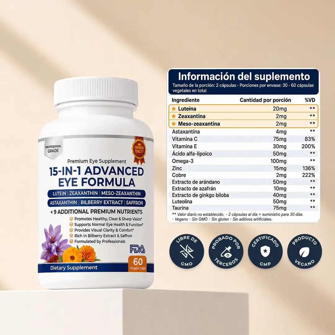 Fórmula ocular 15 en 1